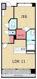 EXESS−CITY【6階】の間取り