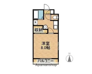 リトルコーポ【303号室】の間取り