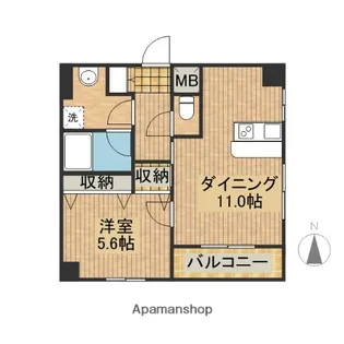 アルテマイスター大工町【9階】の間取り