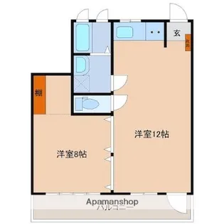 マリベールエスポワール【202号室】の間取り