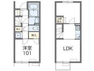 レオネクスト源藤Ⅴ【114号室】の間取り