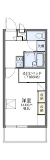 レオパレスひかる21【202号室】の間取り
