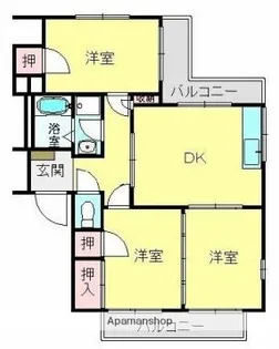 ウイングA【1階】の間取り