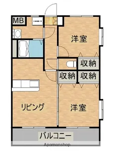 シャイン・フィル【203号室】の間取り