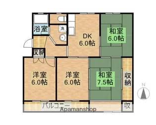 MEハイツ【A304号室】の間取り