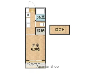 A−STEP祇園【206号室】の間取り