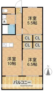 ワンリーフマンション【205号室】の間取り