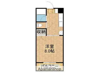 ホワイトスクエア【206号室】の間取り