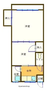 コーポスイートピー【303号室】の間取り