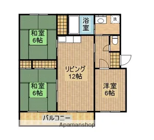 ひだかハイツ【4階】の間取り