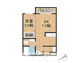 プルミエール【102号室】の間取り