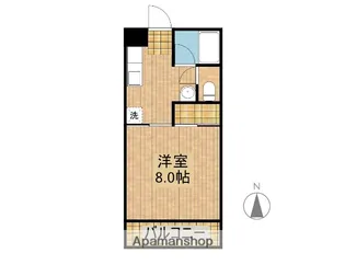 バートンプレイス【306号室】の間取り