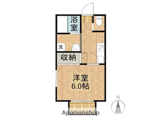 VIZIO KAWAGOE【202号室】の間取り