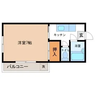 エレメント神宮東Ⅰ【402号室】の間取り