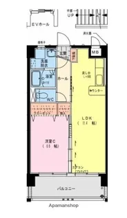 ティープリモ権現町【1階】の間取り