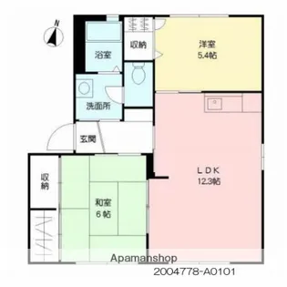 パークビュー壱番館【1階】の間取り