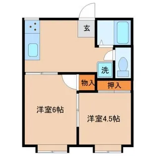 フォーブル横山【201号室】の間取り