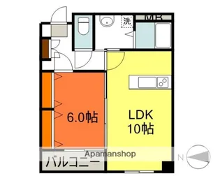 ルーツヒルズⅡ【302号室】の間取り