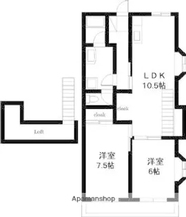 コーポ石川【2階】の間取り