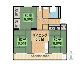 山下ビル【401号室】の間取り