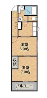 コーラルマンションB棟【302号号室】の間取り