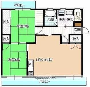 坂本第1マンション【306号室】の間取り