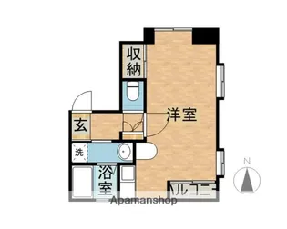スプリングコート【401号室】の間取り
