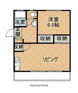 宮本アパート【501号室】の間取り