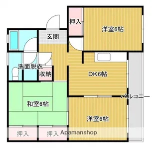 多佳寿マンション【404号室】の間取り