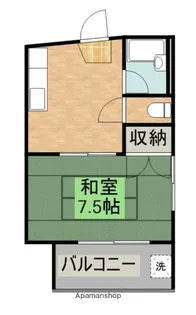 サンコーポ21【201号室】の間取り