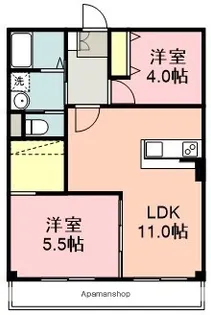領家コーポラス【305号室】の間取り