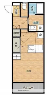 フロンテージエアポート【202号室】の間取り