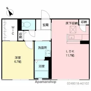 シャーメゾンボヌール【1階】の間取り
