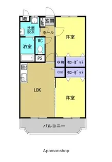 ヴァン ヴェール檍【3階】の間取り