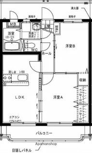 フェリスタ舞鶴【103号室】の間取り