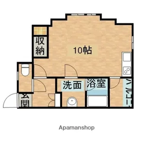 松橋ベルビューⅡ【3階】の間取り