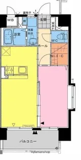 アクア広島【2階】の間取り
