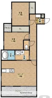 ALTE MEISTER 谷川【1階】の間取り