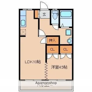 ファーストライフ松橋【402号室】の間取り
