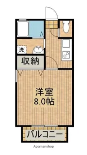 フラリッシュヒロ【102号室】の間取り