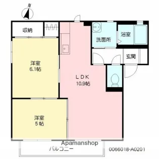 バリュージュ・ウィング【2階】の間取り