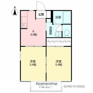 フレグランスアザレア【2階】の間取り