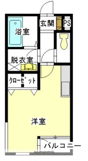 プライムコート【106号室】の間取り