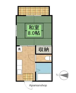 サンタウニイ【201号室】の間取り