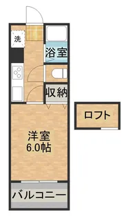 堀川アメニティ【401号室】の間取り