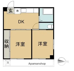 M−STYLE【203号室】の間取り