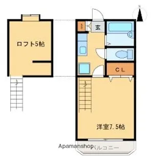 グランテージ加納【506号室】の間取り