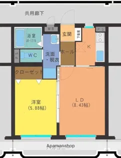 高鍋フェニックスマンション【4階】の間取り