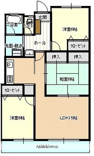 サルヴァトーレ丸島【401号室】の間取り