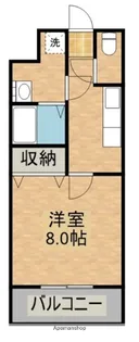 アメニティ日高【107号室】の間取り